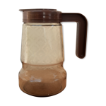 Carafe verseuse en verre fum� normar france