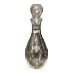Carafe  vin en cristal dcor tain avec bouchon dgustation xxme