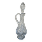 Carafe  vin en cristal de lorraine taill signe etzel