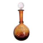 Carafe  vin en cristal vallrysthal (depuis 1699), couleur ambre en dgrad