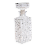 Carafe  whisky troite motif pointes