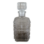 Carafe � whisky verre carr�s relief vintage