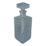 Carafe  whisky en verre motif pointes