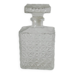 Carafe à whisky en verre rectangulaire 1970 21 x 10. 5 cm Carafe à whisky en verre rectangulaire 1970 21 x 10. 5 cm