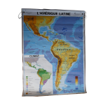 Carte scolaire poster vintage d'amrique latine dition mdi