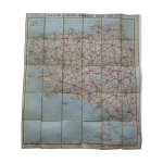 Carte taride bretagne section ouest sur toile