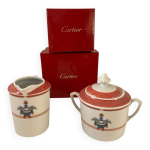 Cartier limoges - sucrier & crmier  la maison vnitienne  - 1989 - bo