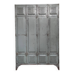 Casier industriel  4 portes armoire de rangement en mtal vintage