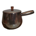 Casserole faitout en tole maille vintage design style scandinave poigne bois