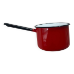 Casserole vintage, en mail rouge made in finland