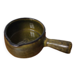Cassolette ramequin vintage rustique en céramique émaillée verte Cassolette ramequin vintage rustique en céramique émaillée verte