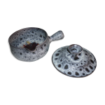 Cassolette style lave noire et grise Cassolette style lave noire et grise