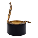 Cave  cigares dunhill vintage en cuir et laiton, annes 1960