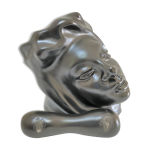 Cendrier anthropomorphe en cramique  figure de femme design annes 60