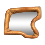 Cendrier asym�trique brutaliste david marshall en laiton, ann�es 80