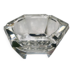 Cendrier en cristal massif