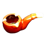 Cendrier en forme de pipe annes 1950 cramique vernisse