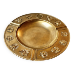 Cendrier en laiton astrologie