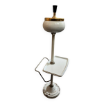 Cendrier en mtal blanc