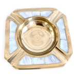 Cendrier en nacre et laiton