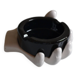 Cendrier postmoderniste en forme de main annees 80