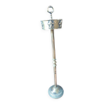 Cendrier sur pied . bronze et laiton ,  dcor de fleur de lys .
