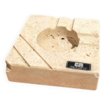 Cendrier en travertin par cerri nestore