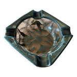 Cendrier verre et argent
