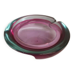Cendrier en verre de murano. italie, années 1970. Cendrier en verre de murano. italie, années 1970.