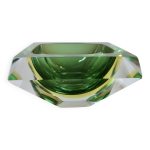 Cendrier en verre sommerso de murano par flavio poli pour seguso, 1960