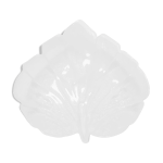 Centre de table forme de feuille verre souffl