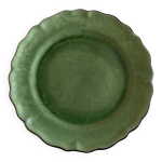 Centre de table xxl � godrons en terre verniss�e 1950 dieulefit