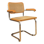 Chair with raffia, italy, 1980s