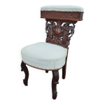 Chaise ancienne en bois style louis xvi
