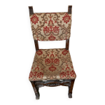 Chaise ancienne en bois et tissu Chaise ancienne en bois et tissu