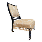Chaise ancienne , chauffeuse fin xixe Chaise ancienne , chauffeuse fin xixe
