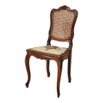 Chaise ancienne style louis xv en noyer