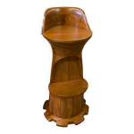 Chaise de bar en bois de teck