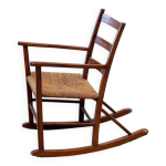 Chaise  bascule en bois attribue  aksel hansson