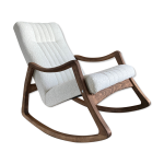 Chaise  bascule originale du milieu du sicle de ton, tchcoslovaquie, annes 1960