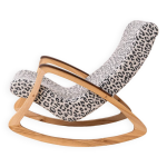 Chaise � bascule vintage moderne du milieu du si�cle, tch�coslovaquie, ann�es 1950, rembourr�e