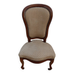 Chaise basse d'poque louis philippe en bois de qualit excellent etat