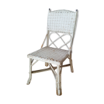 Chaise basse en rotin 1900