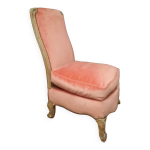 Chaise basse style louis xv