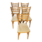 Chaises baumann bistrot vintage ska� blanc