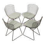 Chaises bertoia, modle 420, harry bertoia pour knoll