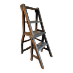 Chaise biblioth�que m�tamorphique fran�aise vintage, vers 1900