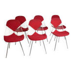 Chaises  bikini  de charles et ray eames pour herman miller, ensemble de 6, annes 1960