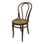 Chaise bistrot bois courb cannage 1920
