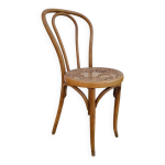 Chaise bistrot en bois courb et cannage horgen glaris, suisse vers 1900